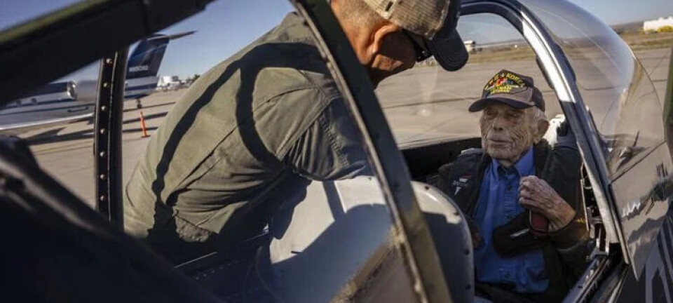 Featured
‘This is his dream’: Soon-to-be 100-year-old WWII vet flies in P-51 for first time since Korean War